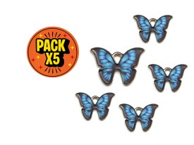 Dije Esmaltado Mariposa Azul